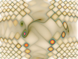 T3, an image in shades of beige for a fine art print, an example of math art and design created using trigonometric functions.