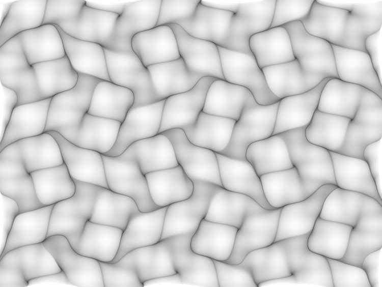 Example of a picture created using trigonometric functions and low-degree polynomials.