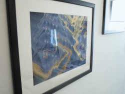 A fine art paper print of a picture created using trigonometric functions and low degree polynomials.