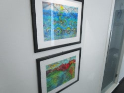 Two fine art paper prints of mathematical art.