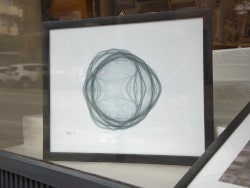 Fractal art. A fine art print of the picture Strings in shades of grey, a fractal made with a directed graph IFS.